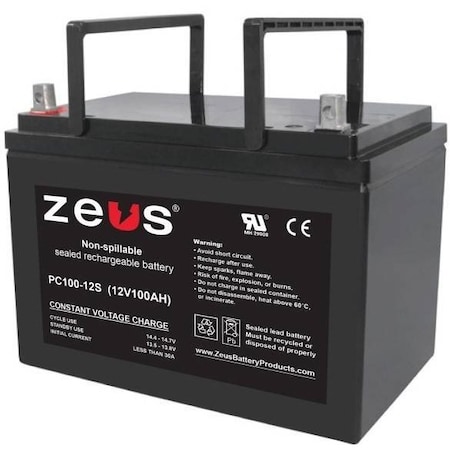 Zeus Battery Products 100Ah 12V Nb Sealed Lead Acid Battery PC100-12SNB